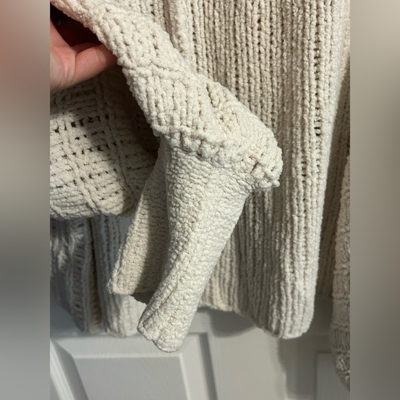 Free People Ivory Be Yours Cowl Neck Knit Sweater - M - Picture 6 of 12